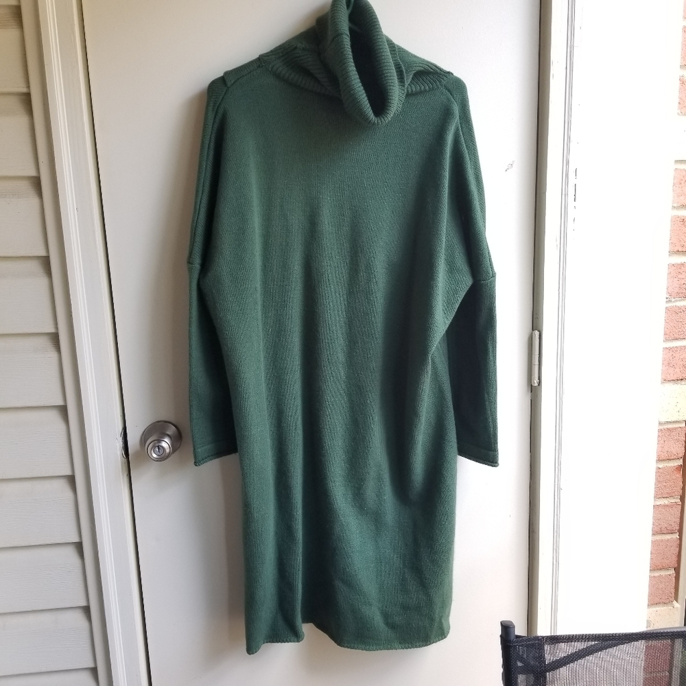 Super long turtleneck sweater cover/dress S/XS